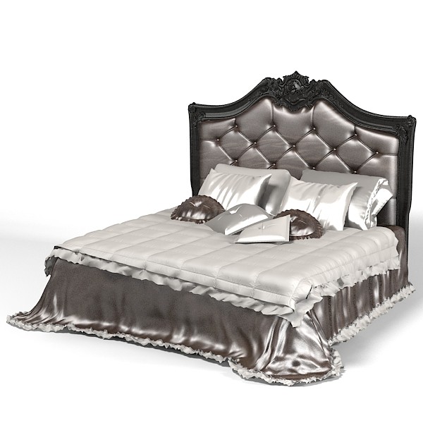 3d provasi coco classic - provasi coco classic luxury double tufted bed high back pillows textile by archstyle
